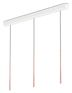 BORA LSLRG Stars three-light linear pendant · Rose gold