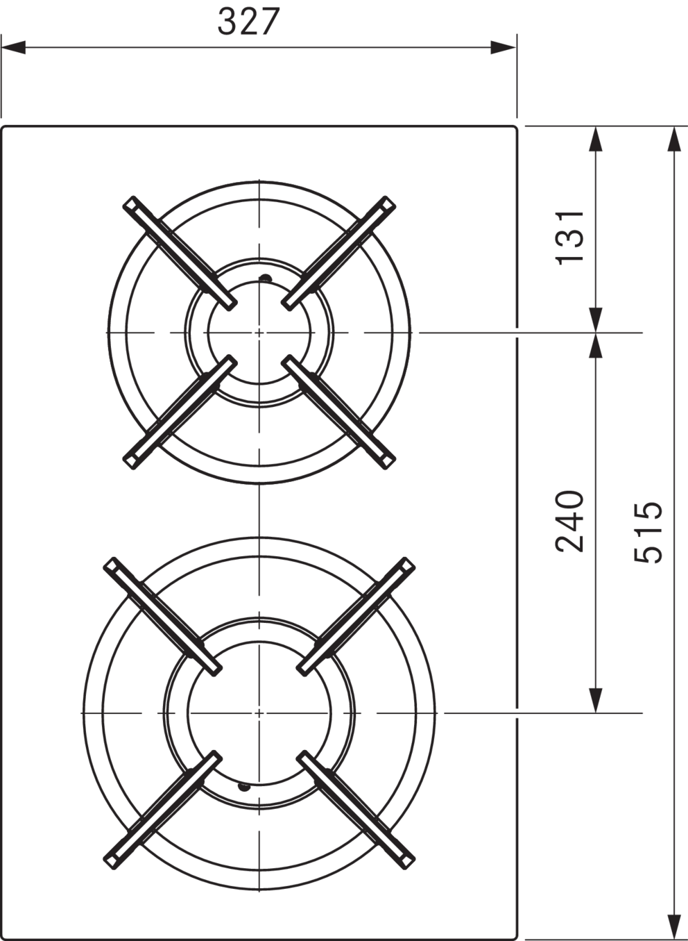 Classic Gas Glass Ceramic Cooktop With 2 Cooking Zones thumbnail 4