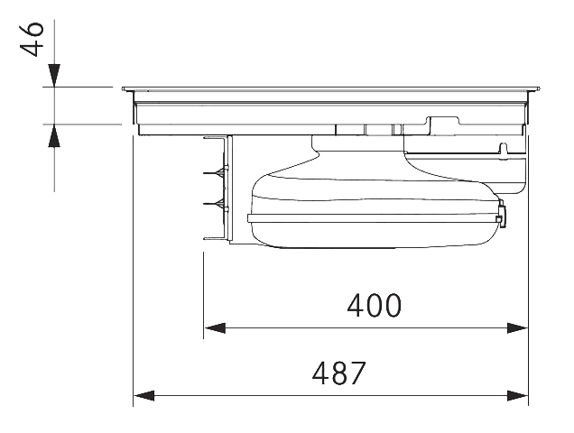 surface induction cooktop with integrated cooktop extractor thumbnail 3