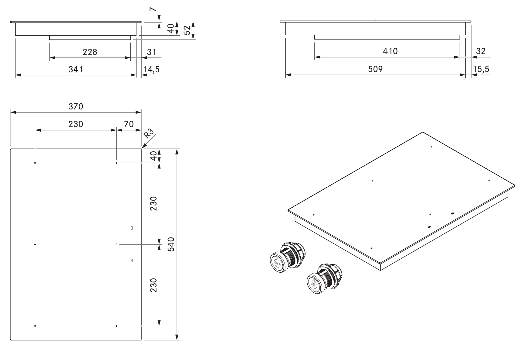 Venting Hob Set thumbnail 4