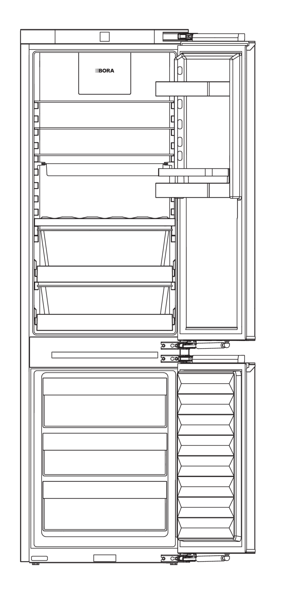 Bora Cool Refrigerator Freezer - Fully Integrated thumbnail 2