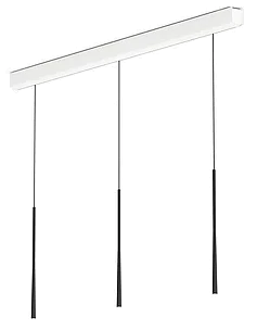 Bora Stars Pendant Light 3-Light Linear – Black view 1
