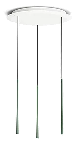 Bora Stars Pendant Light 3-Light Circular – Moss Green view 1
